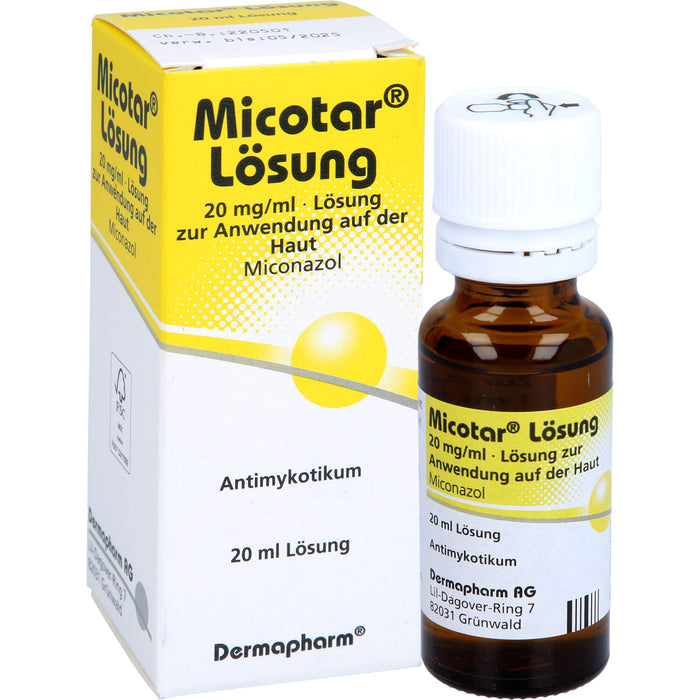 Micotar Lösung bei Pilzinfektionen der Haut, 20 ml Solution