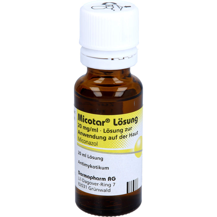 Micotar Lösung bei Pilzinfektionen der Haut, 20 ml Solution