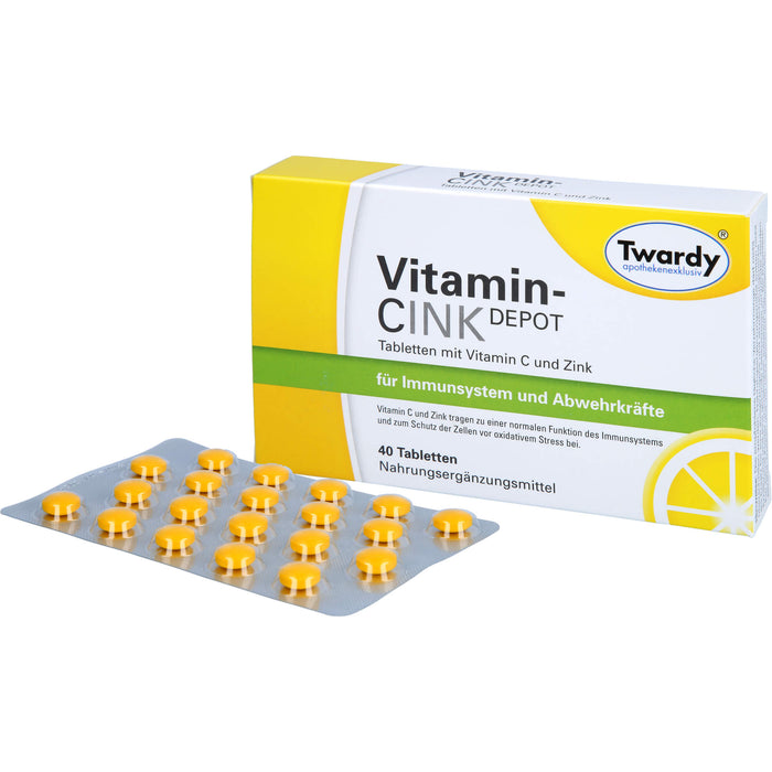 Twardy Vitamin-Cink Depot Tabletten, 40 St. Tabletten