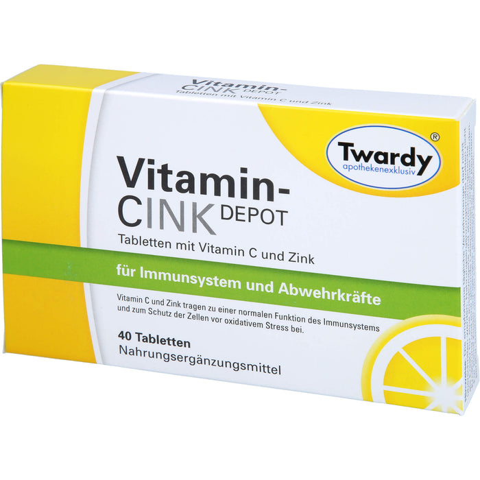 Twardy Vitamin-Cink Depot Tabletten, 40 St. Tabletten