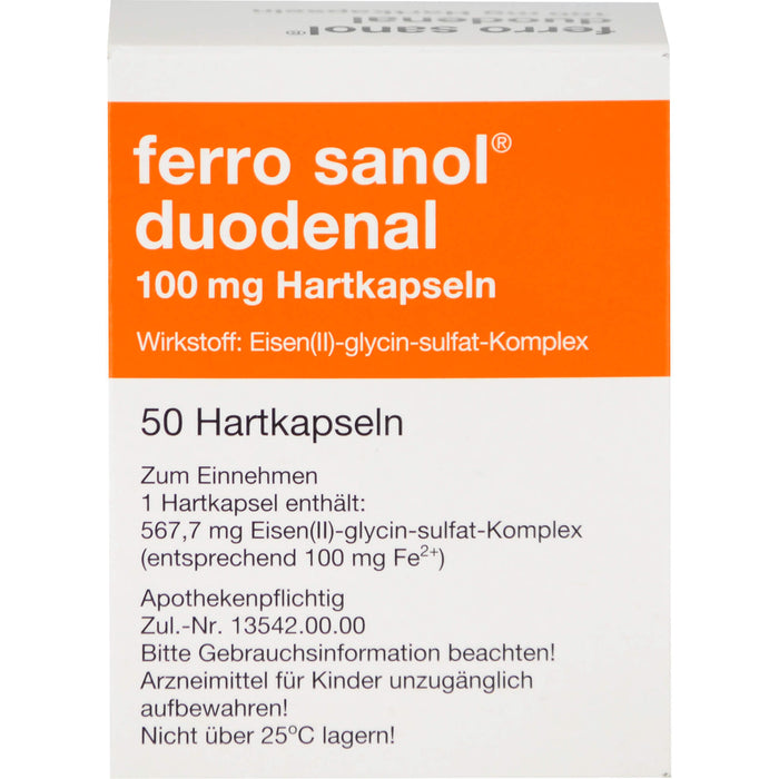 ferro sanol duodenal Kapseln gegen Eisenmangel, 50 St. Kapseln