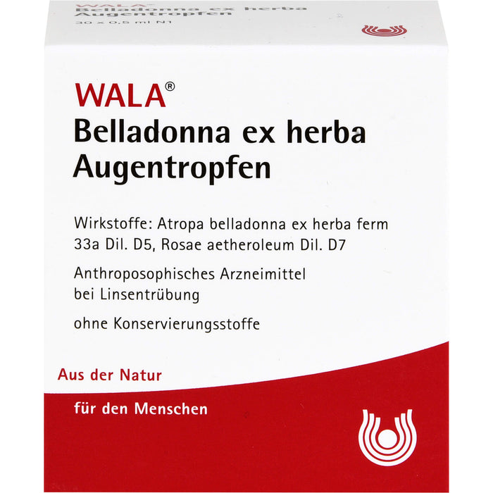 WALA Belladonna ex herba Augentropfen, 30 pcs. Solution