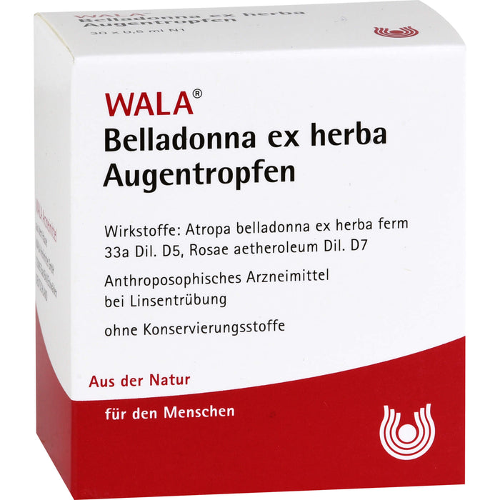 WALA Belladonna ex herba Augentropfen, 30 pcs. Solution