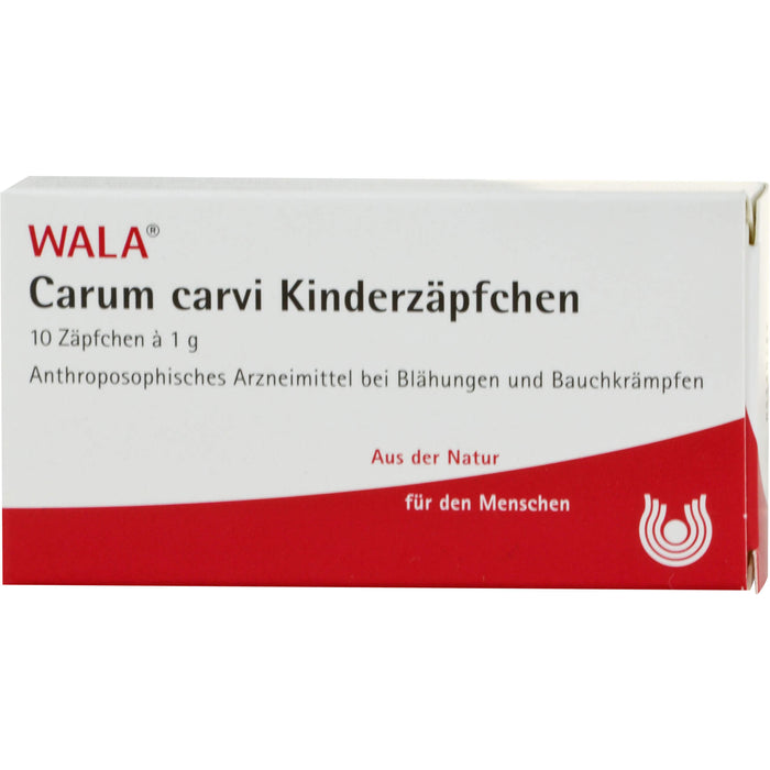 WALA Carum Carvi Kinderzäpfchen, 10 pc Suppositoires