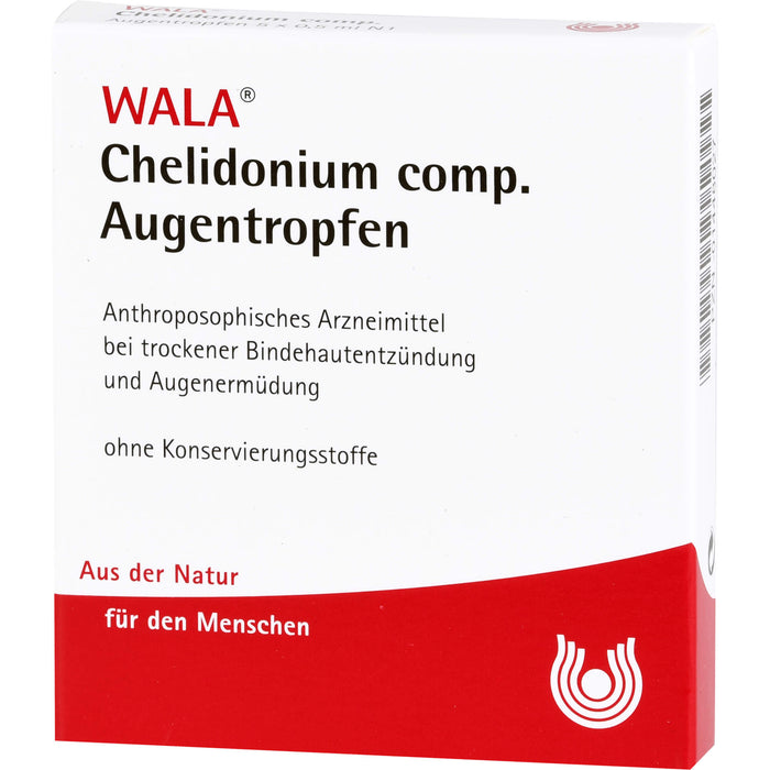 WALA Chelidonium comp Augentropfen bei trockenen, ermüdeten Augen, 5 St. Lösung