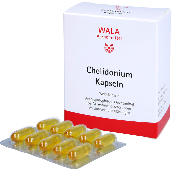 WALA Chelidonium Kapseln bei Gallenfunktionsstörungen, Verstopfung und Blähungen, 30 pcs. Capsules