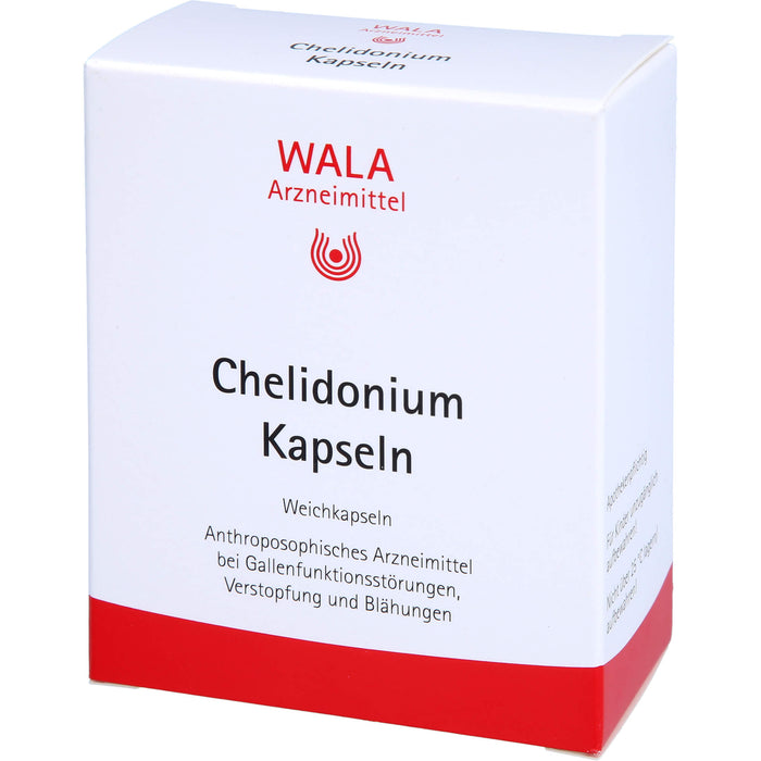 WALA Chelidonium Kapseln bei Gallenfunktionsstörungen, Verstopfung und Blähungen, 30 pcs. Capsules