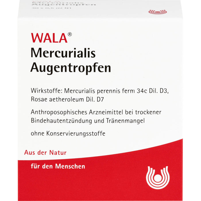 WALA Mercurialis Augentropfen, 30 pcs. Single-dose pipettes