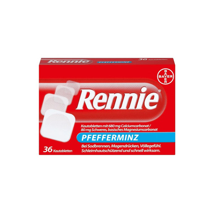 Rennie Pfefferminz Kautabletten, 36 pc Tablettes