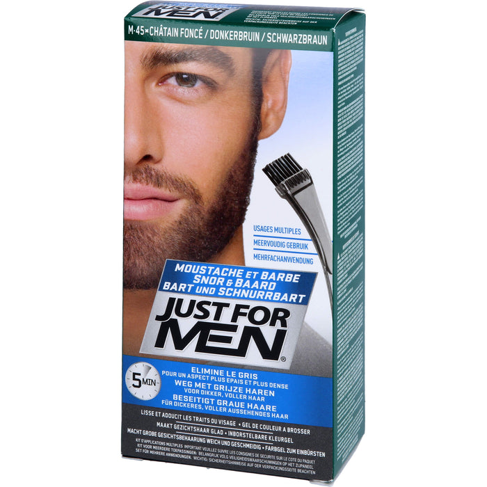 JUST FOR MEN Pflege-Brush-In-Color-Gel schwarzbraun, 28.4 ml Gel