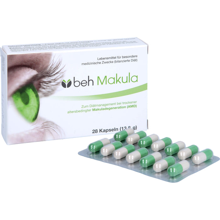 beh Makula Kapseln bei trockener, altersbedingter Makuladegeneration, 28 pcs. Capsules