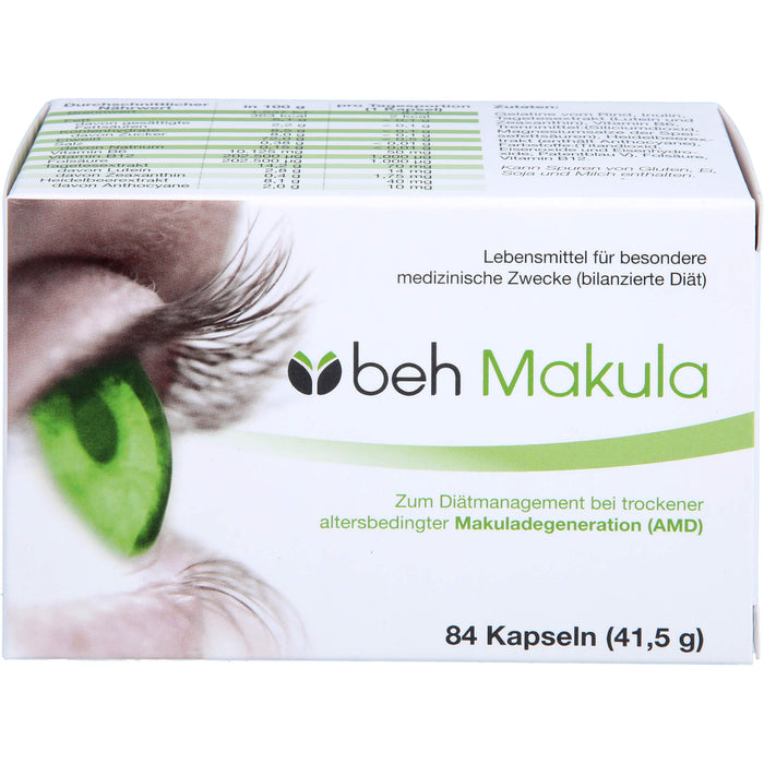 beh Makula Kapseln bei trockener, altersbedingter Makuladegeneration, 84 pc Capsules