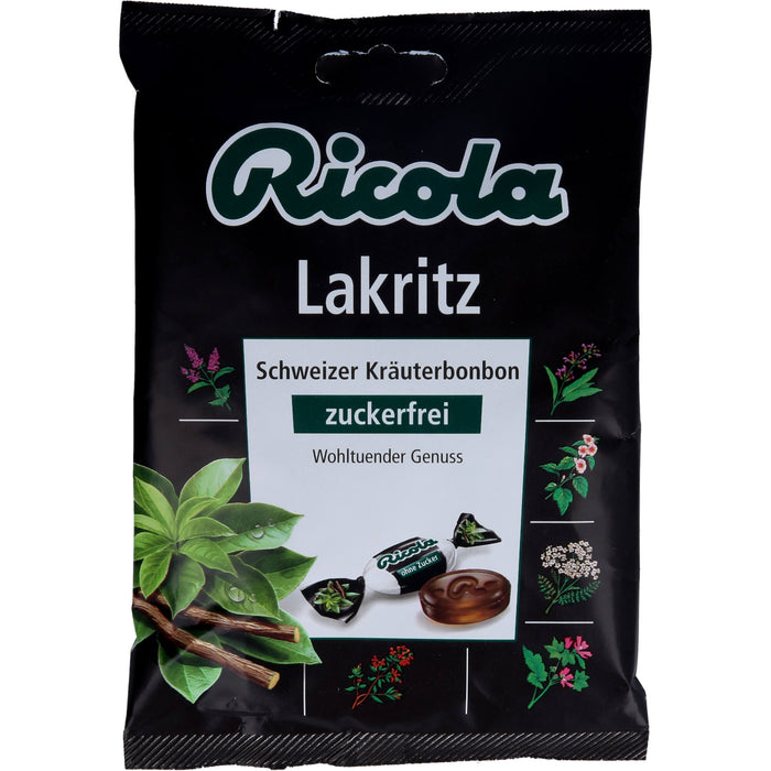 Ricola Lakritz zuckerfrei, 75 g Bonbons