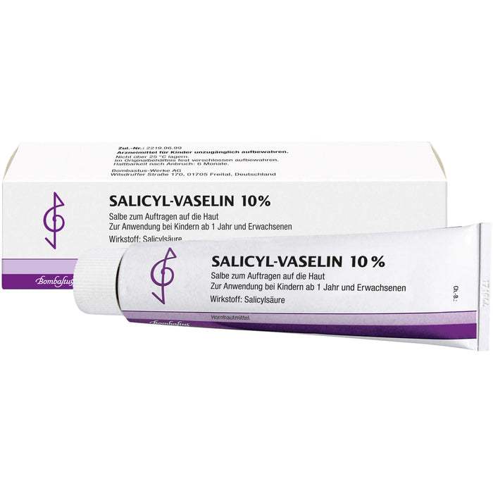 Bombastus Salicyl-Vaselin 10% Salbe, 100 ml Ointment