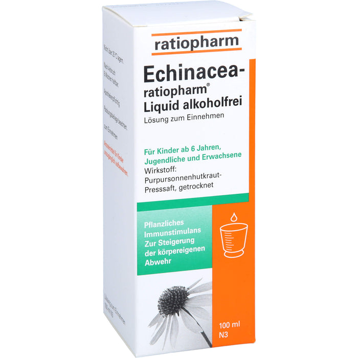 Echinacea-ratiopharm Liquid alkoholfrei, 100 ml Lösung