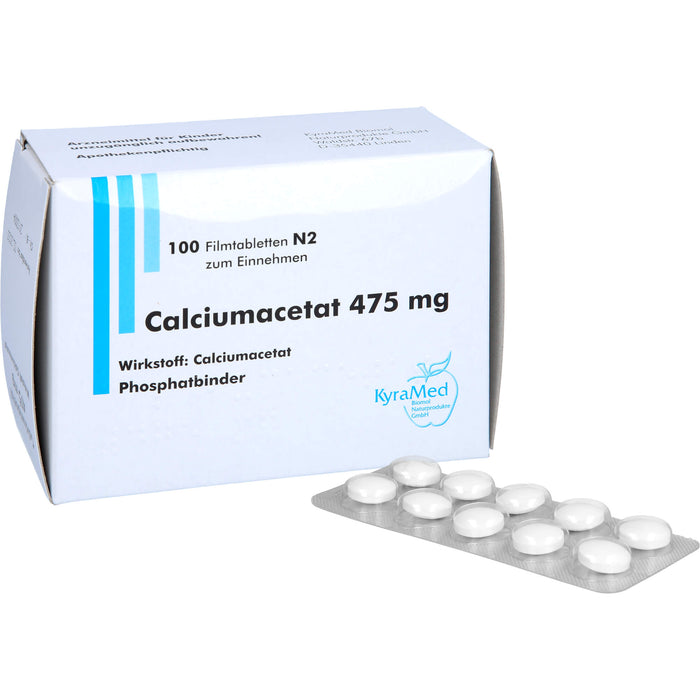 Calciumacetat 475 mg, Filmtabletten, 100 St FTA