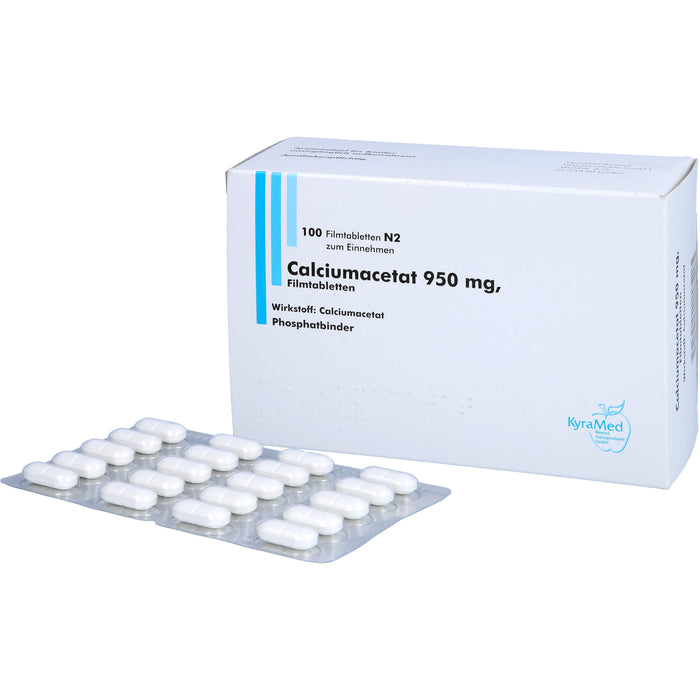 Calciumacetat 950 mg, Filmtabletten, 100 St FTA