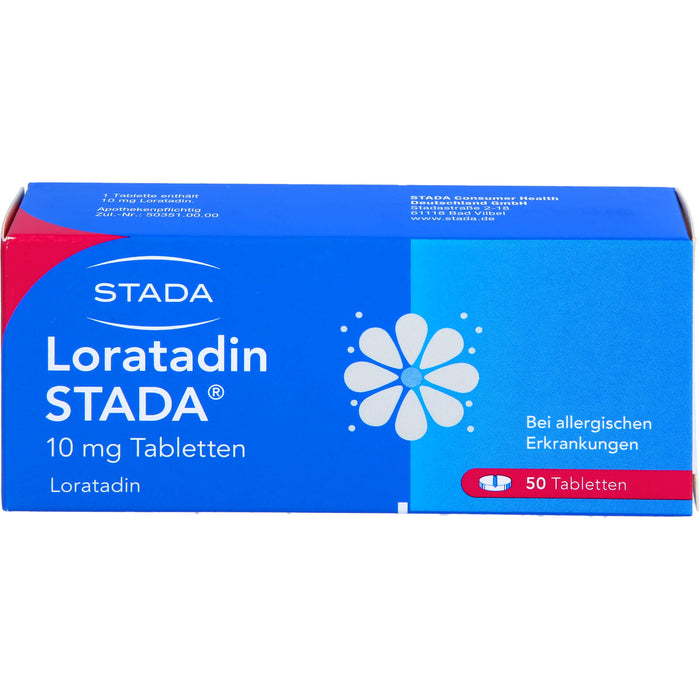 Loratadin STADA 10 mg Tabletten bei allergischen Erkrankungen, 50 pcs. Tablets