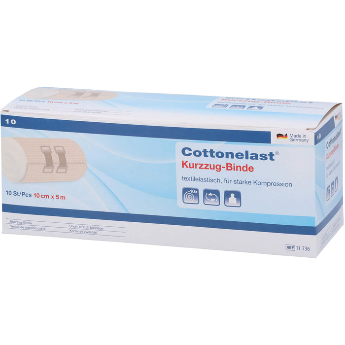 Cottonelast Kurzzugbinden 10 cm x 5 m, 10 pc Bandage