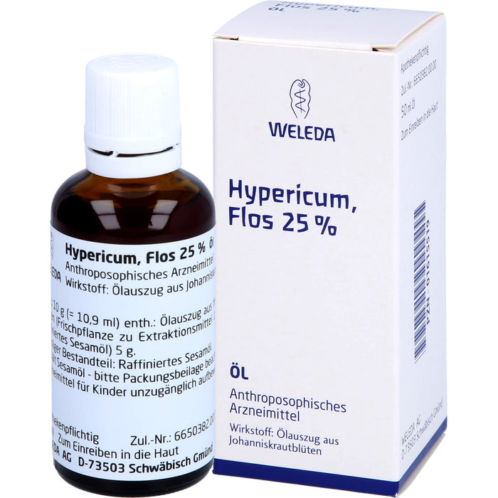 WELEDA Hypericum, Flos 25 % Öl, 50 ml Öl