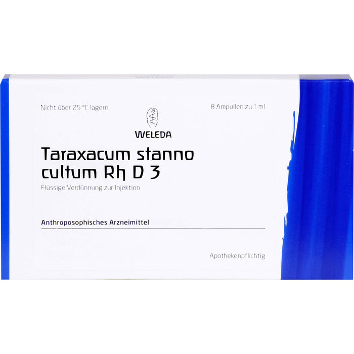 Taraxacum stanno cultum Rh D3 Weleda Amp., 8X1 ml AMP