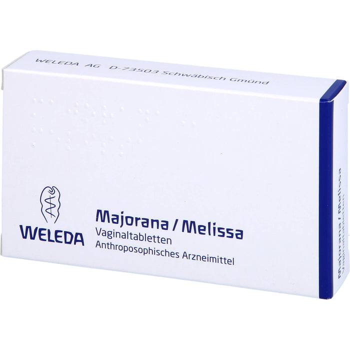 WELEDA Majorana / Melissa Vaginaltabletten, 10 pc Tablettes