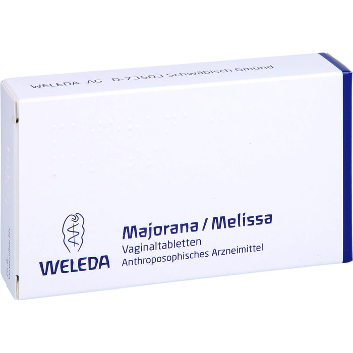 WELEDA Majorana / Melissa Vaginaltabletten, 10 St. Tabletten