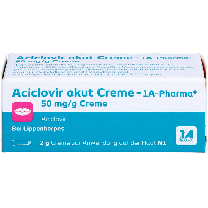 Aciclovir akut Creme - 1A Pharma, 2 g Cream