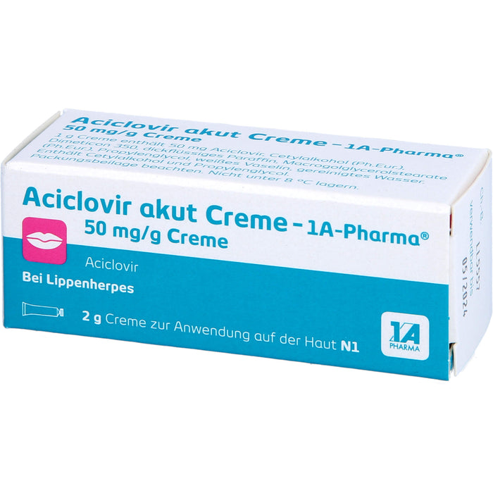 Aciclovir akut Creme - 1A Pharma, 2 g Creme