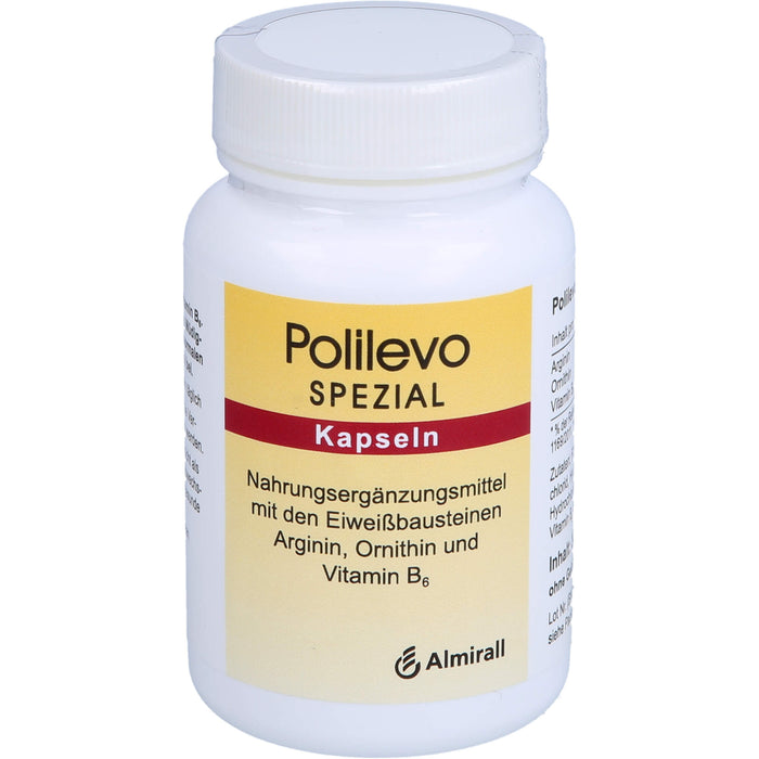 Polilevo spezial Kapseln mit Arginin, Ornithin und Vitamin B6, 60 pc Capsules