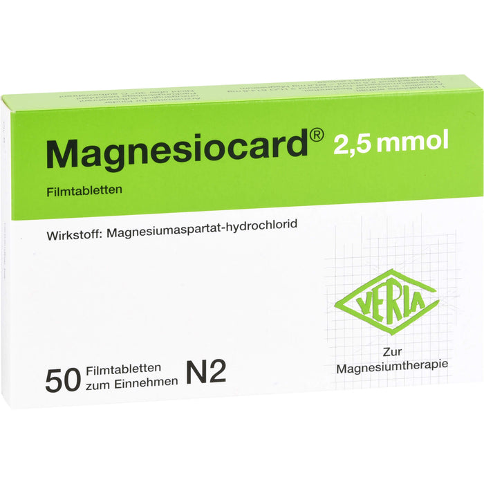 Magnesiocard 2,5 mmol, Filmtbl., 50 pc Tablettes