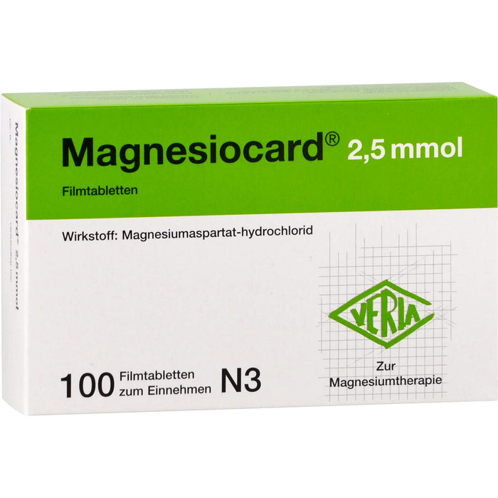 Magnesiocard 2,5 mmol Filmtabletten, 100 St. Tabletten