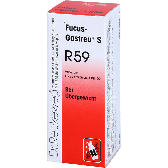 Dr. Reckeweg Fucus-Gastreu S R59 Tropfen bei Übergewicht, 50 ml Lösung