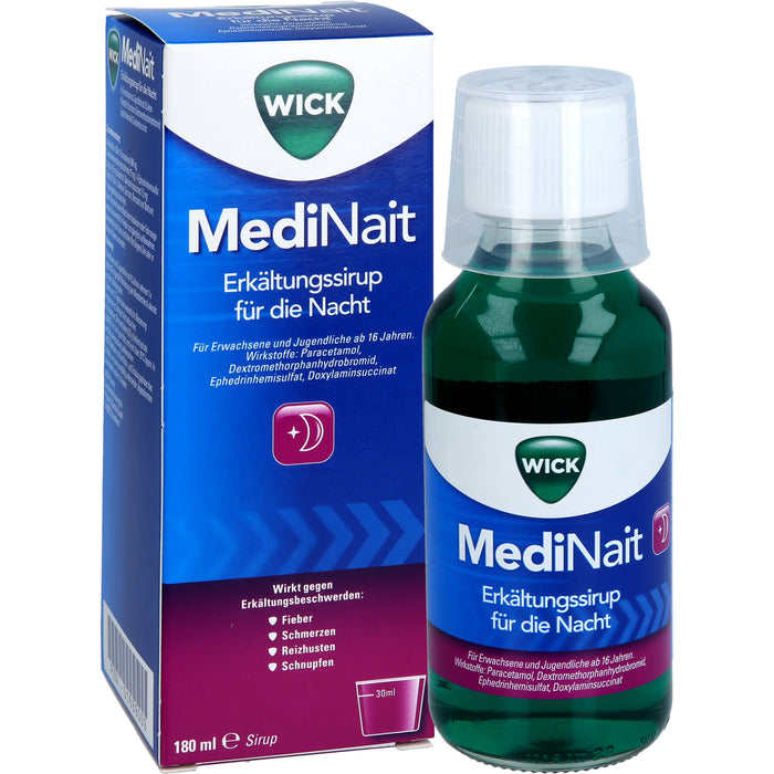 WICK MediNait Erkältungssirup für die Nacht, 180 ml Solution