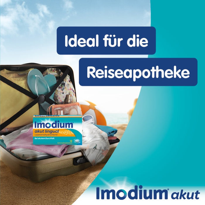 Imodium akut lingual Schmelztabletten bei akutem Durchfall, 6 pc Tablettes