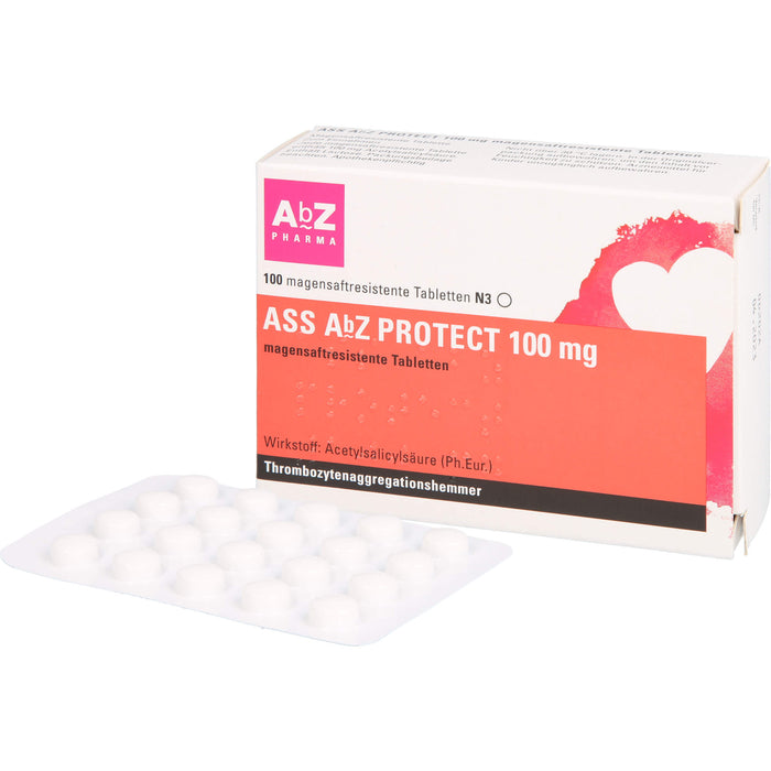 ASS AbZ Protect 100 mg Tabletten, 100 St. Tabletten