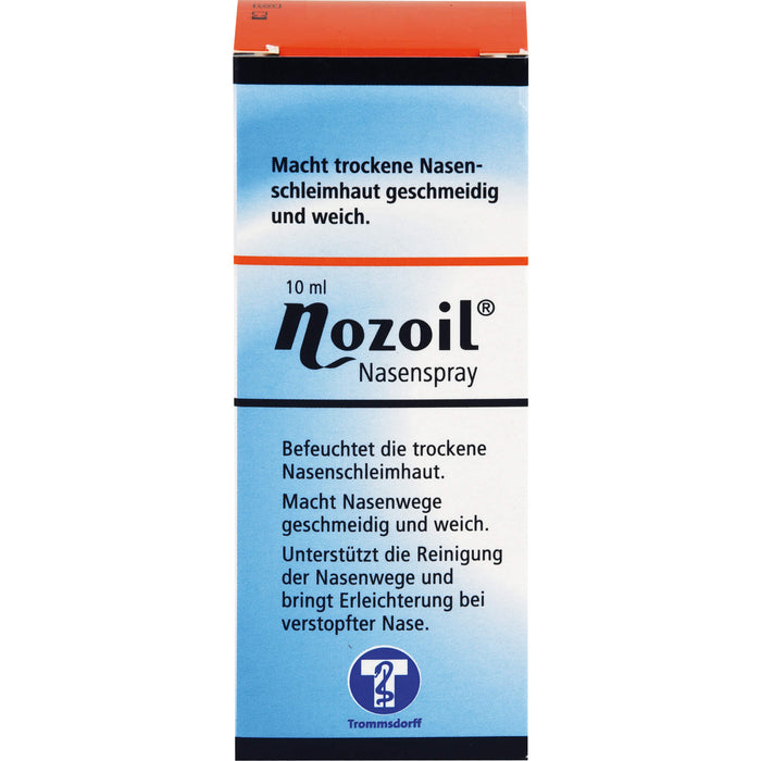 Nozoil Nasenspray befeuchtet die trockene Nasenschleimhaut, 10 ml Lösung