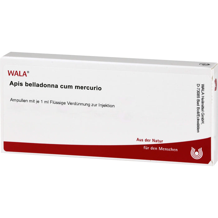 Apis/Belladonna cum Mercurio Wala Flüssige Verdünnung zur Injektion, Ampullen, 10X1 ml AMP