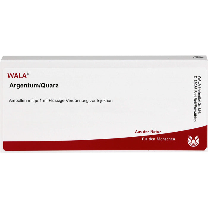 Argentum/Quarz Wala Ampullen, 10X1 ml AMP