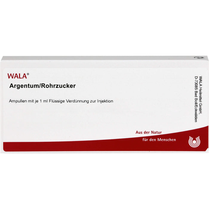 Argentum/Rohrzucker Wala Ampullen, 10X1 ml AMP