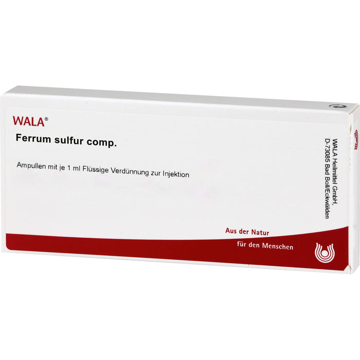 Ferrum/Sulfur comp. Wala Ampullen, 10X1 ml AMP