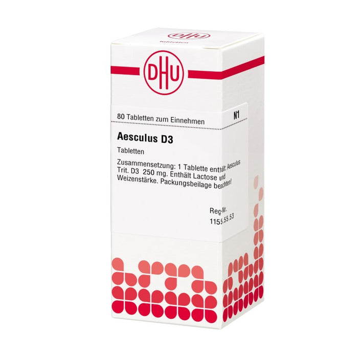 DHU Aesculus D3 Tabletten, 80 pcs. Tablets