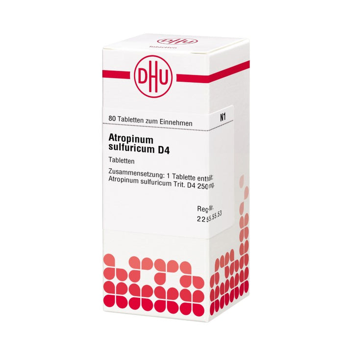 DHU Atropinum sulfuricum D4 Tabletten, 80 pc Tablettes