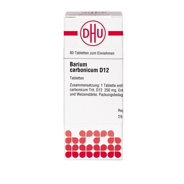 DHU Barium carbonicum D12 Tabletten, 80 pc Tablettes