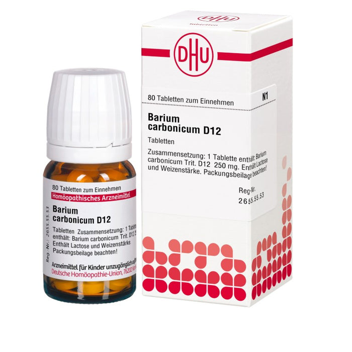 Barium carbonicum D12 DHU Tabletten, 80 St. Tabletten