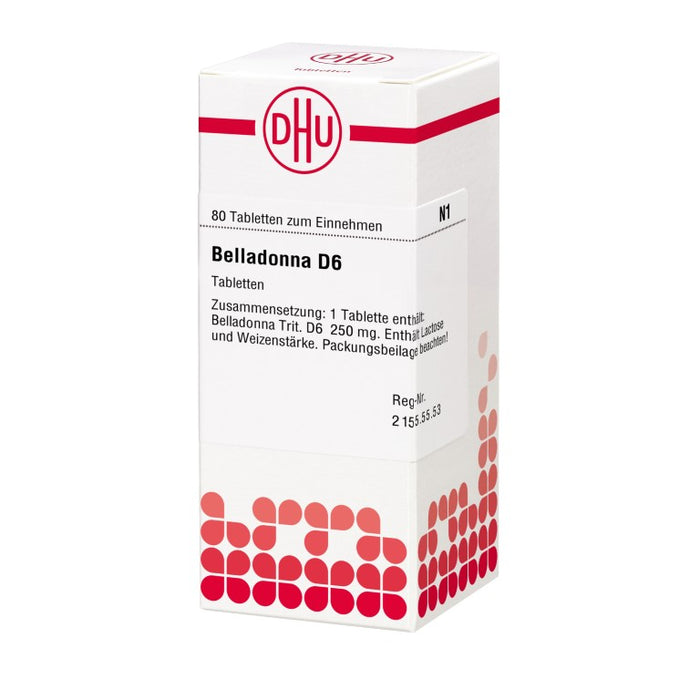 Belladonna D6 DHU Tabletten, 80 St. Tabletten