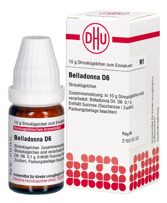 DHU Belladonna D6 Streukügelchen, 10 g Globules