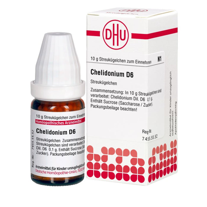 DHU Chelidonium D6 Streukügelchen, 10 g Globuli