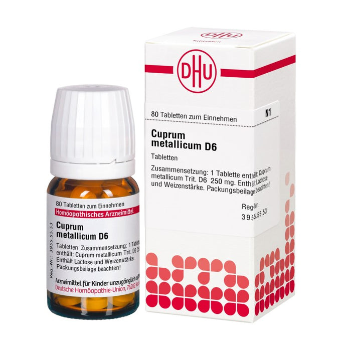 DHU Cuprum metallicum D6 Tabletten, 80 St. Tabletten