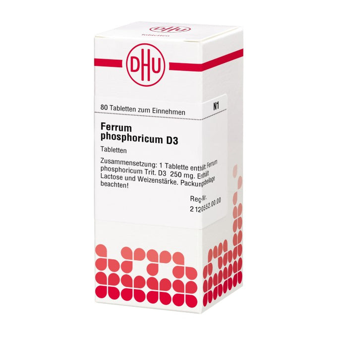 DHU Ferrum phosphoricum D3 Tabletten, 80 pc Tablettes